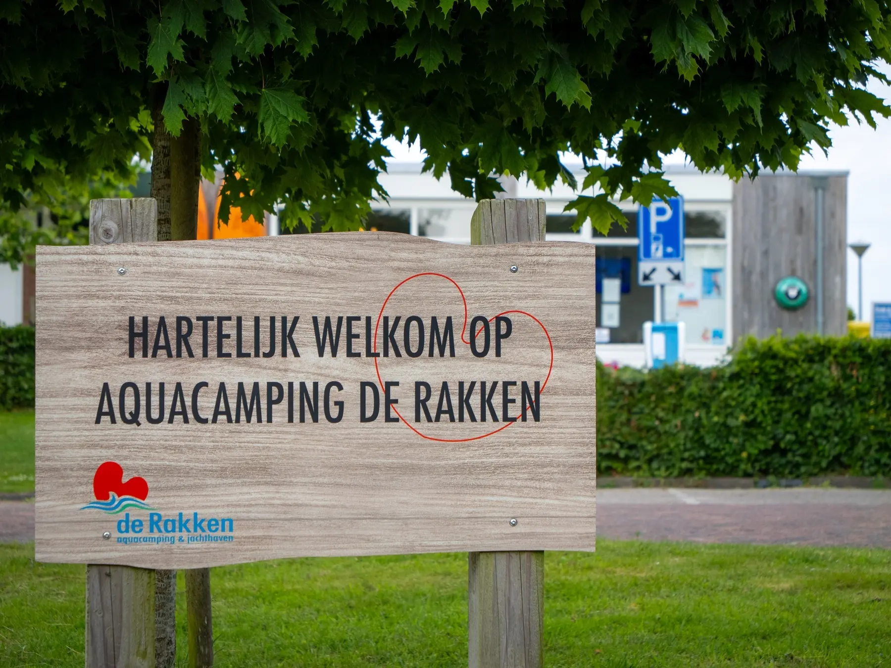 Welkomst bord De Rakken