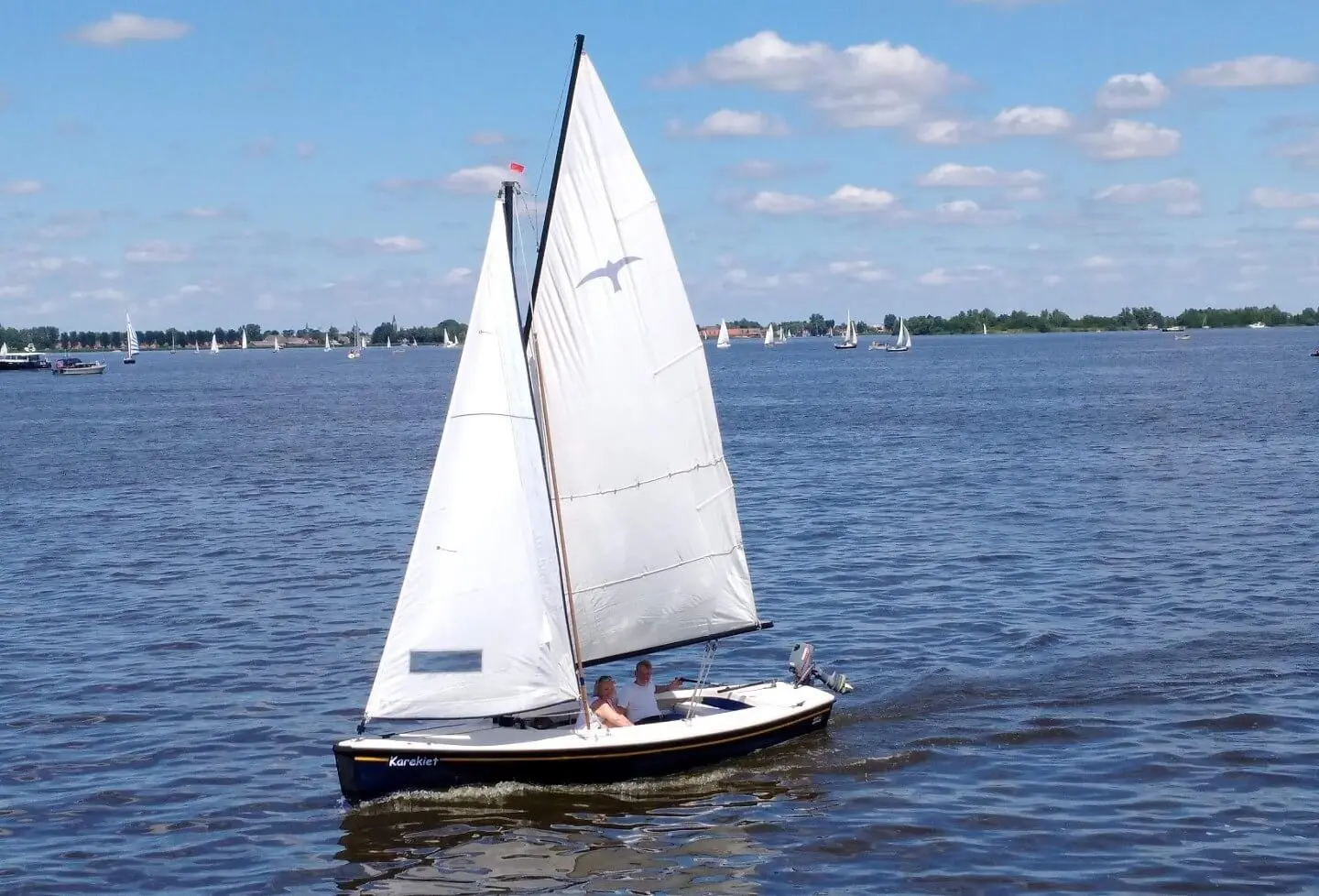 Zeilboot polyvalk huren woudsend friesland