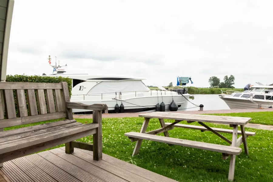 Uitzicht vanuit kampeerpod 4