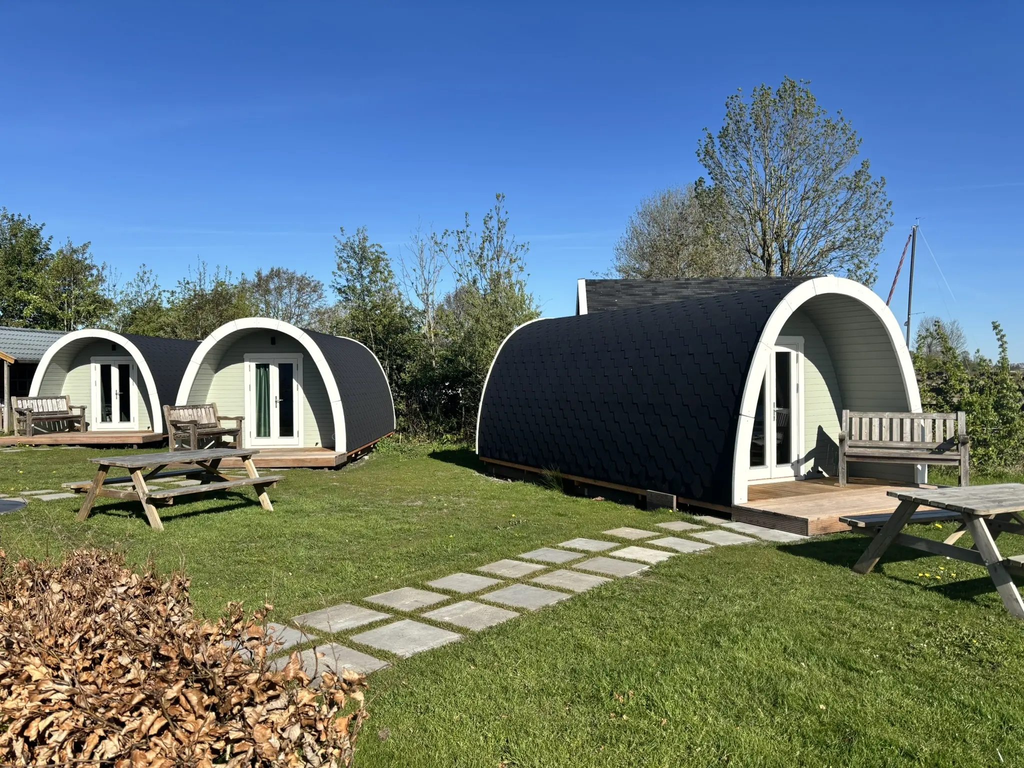 Lente bij alle kampeerpods