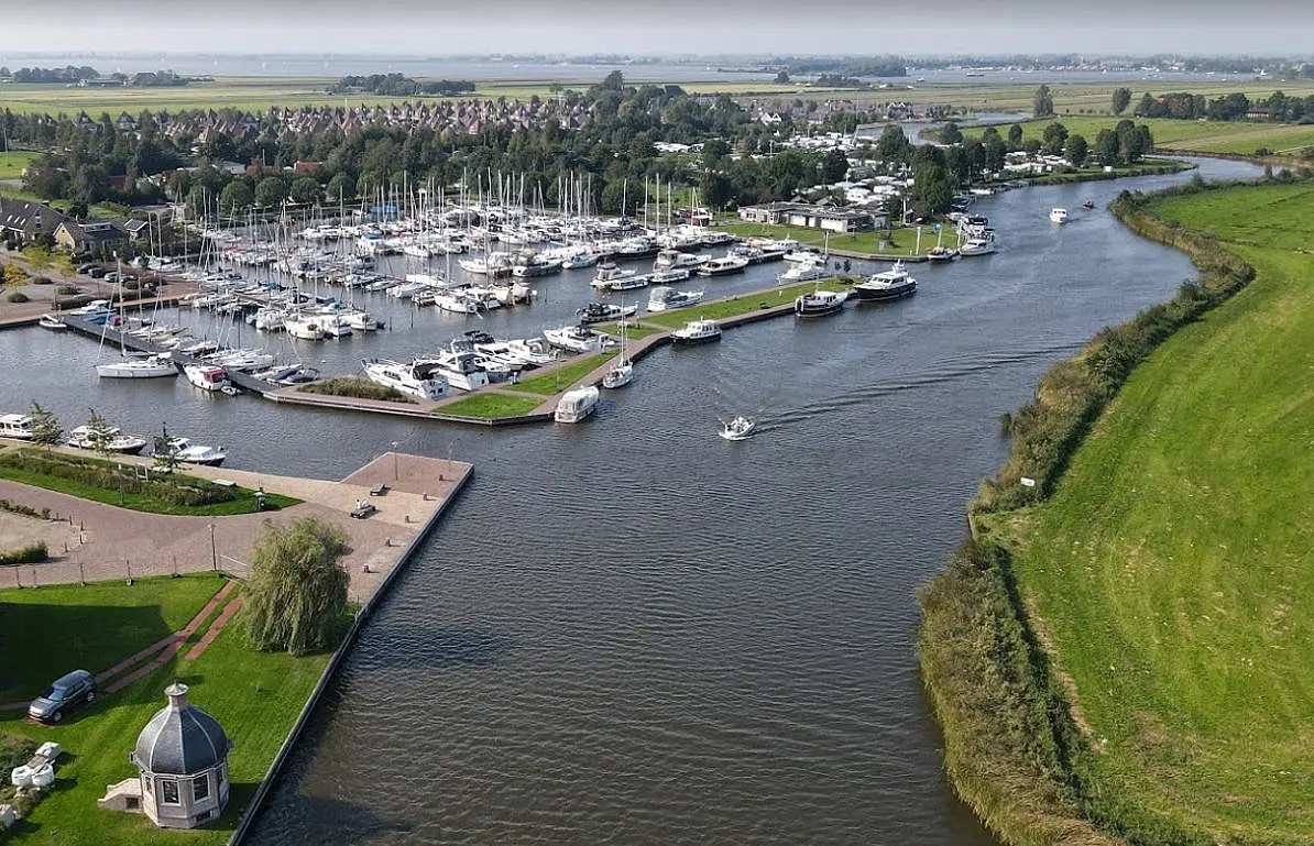 Sfeer Luchtfoto jachthaven